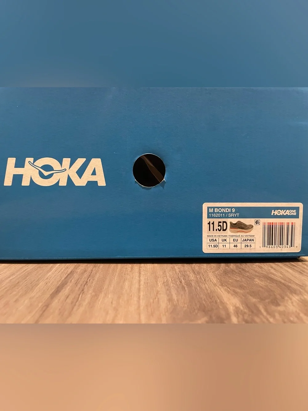 New Men’s Hoka Bondi 9 Running Shoes — Gray — Size 11.5 - Picture 8 of 8